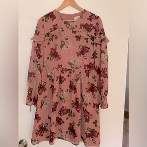 Loft Outlet mauve floral dress